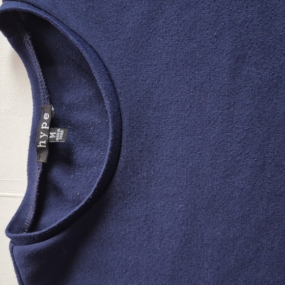 Hype Navy Blue Crew Neck Top - Picture 3 of 7